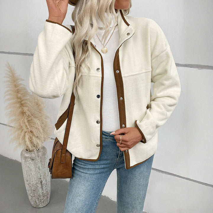 Women's fleece jacket with contrasting details Lune London