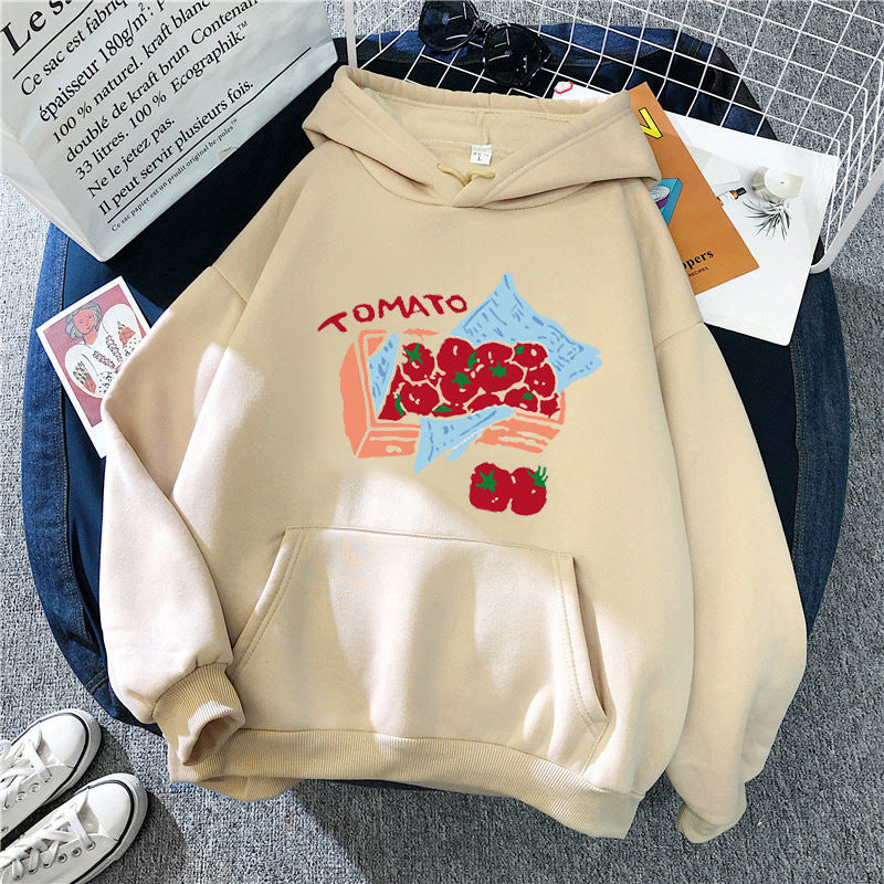 Women's hoodie with creative vegetable motif Chic & Stil