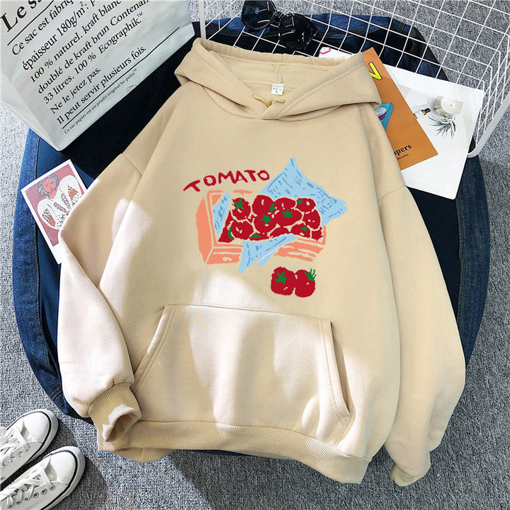 Women's hoodie with creative vegetable motif Chic & Stil