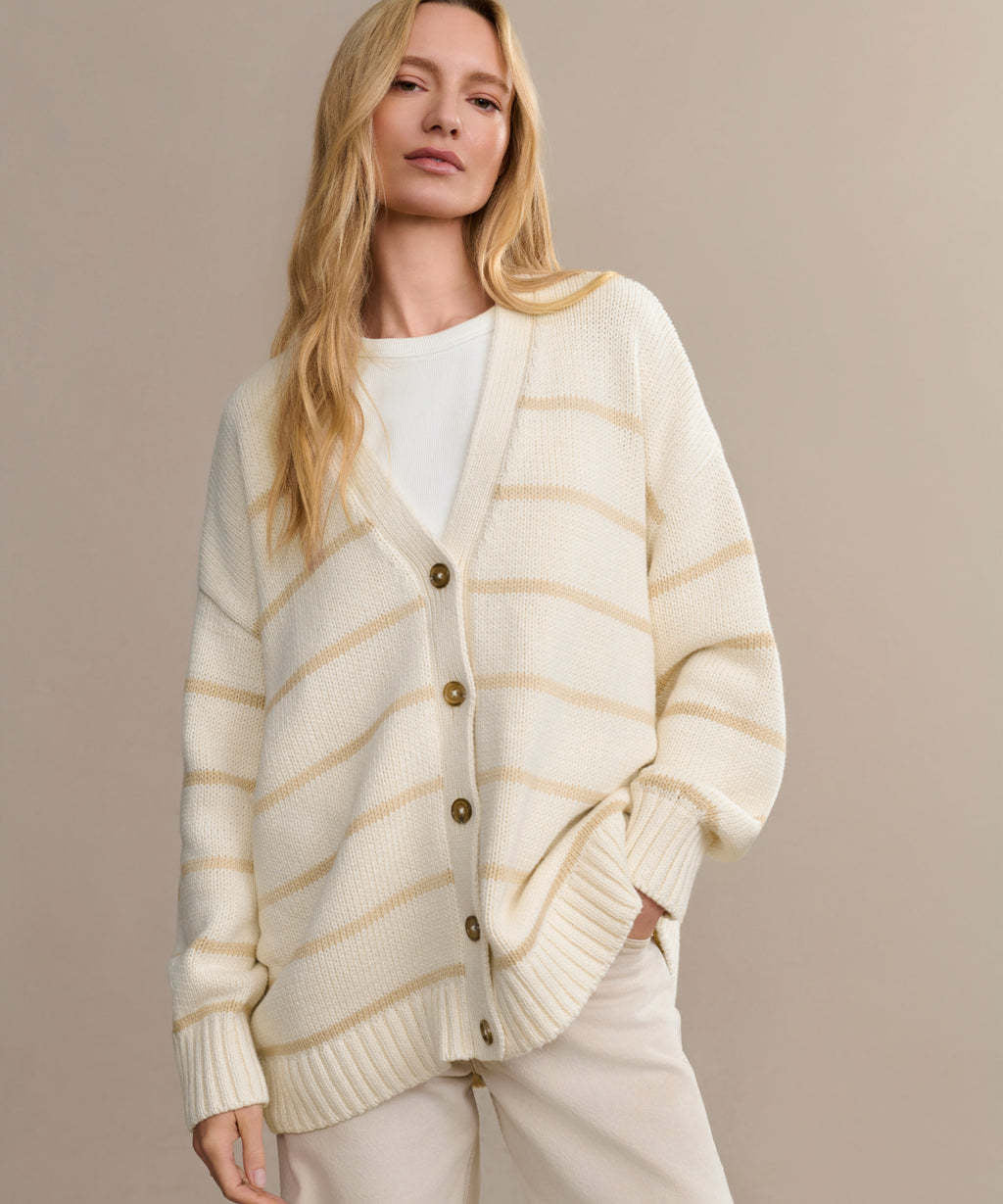Women Striped Vest with Comfortable Cut Lune London