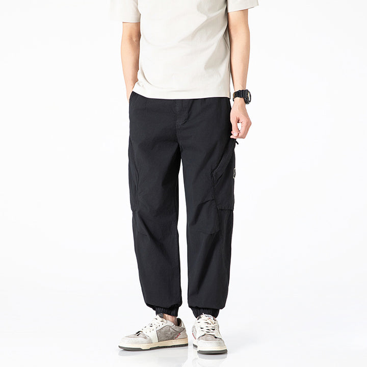 Pantalons cargo décontractés pour hommes avec ceinture élastique Lune London