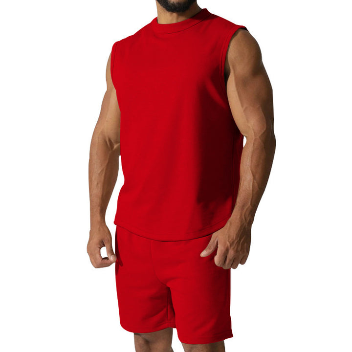 Men's short sleeve athletic set with elastic waistband and modern design Lune London