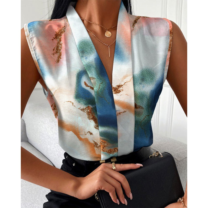 Ladies Elegant Sleeveless Blouse Lune London