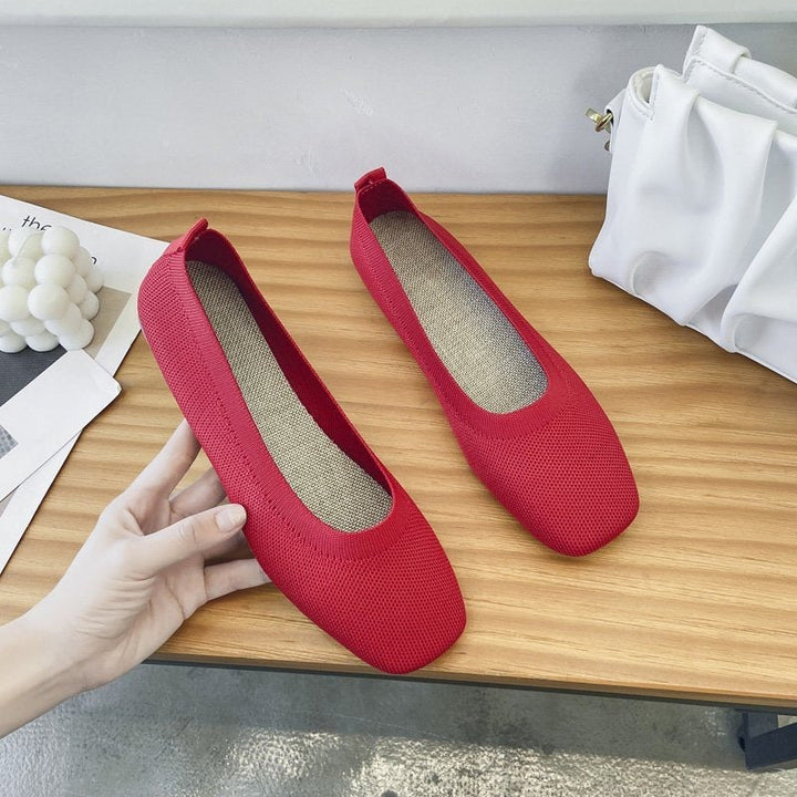 Women's Breathable Ballet Flats Made of Flexible Material Lune London