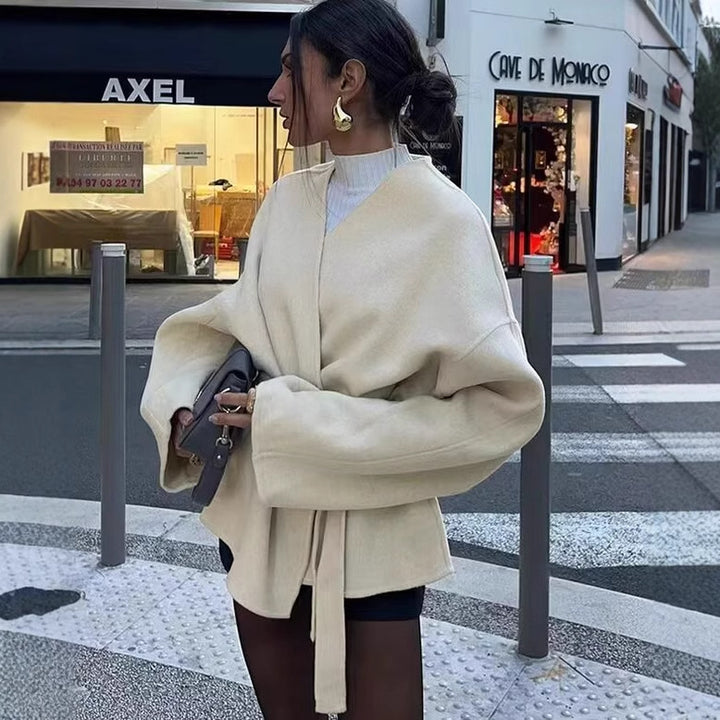 Elegant ladies' tie jacket with chic and style