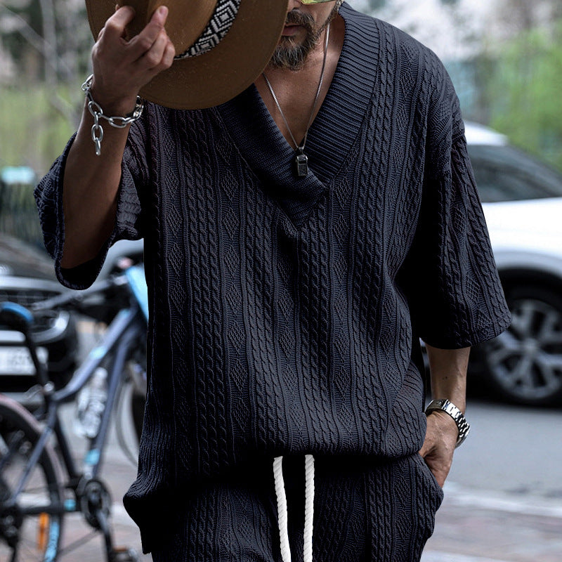 Women Oversized Sweater with V Neck and Chic Structure and Style