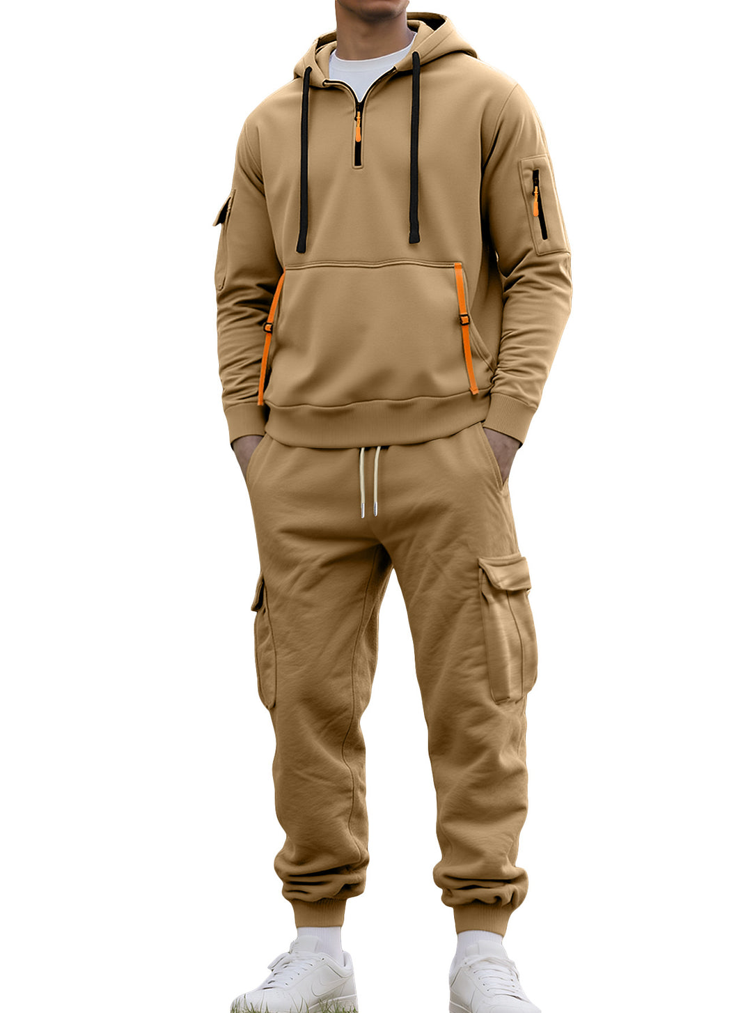 Functional sports set for men with hood and practical pockets Lune London