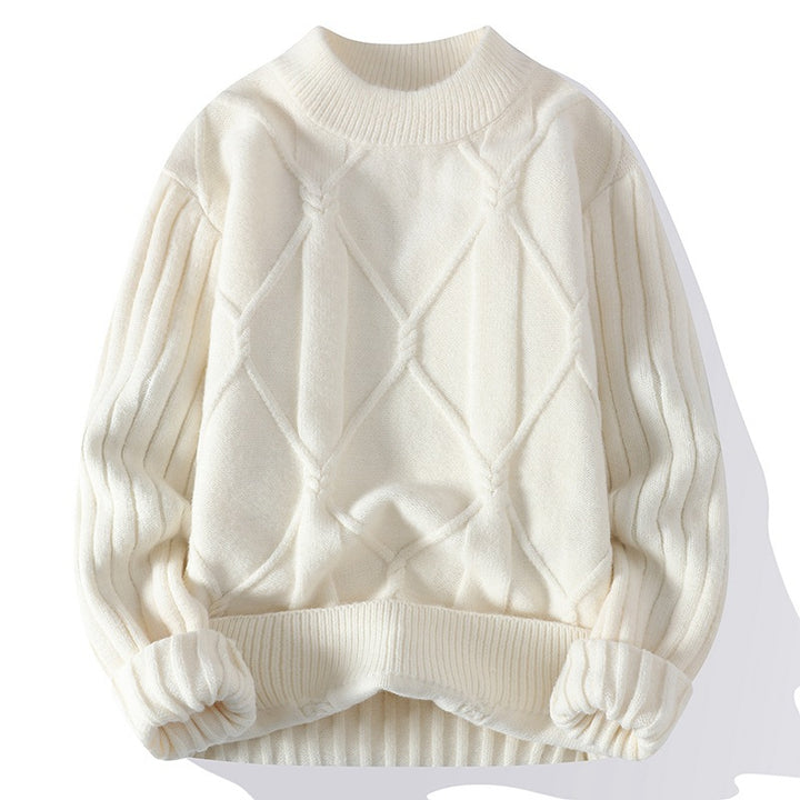 Ladies elegant knit sweater with high-quality twisted pattern and trendy fit Lune London