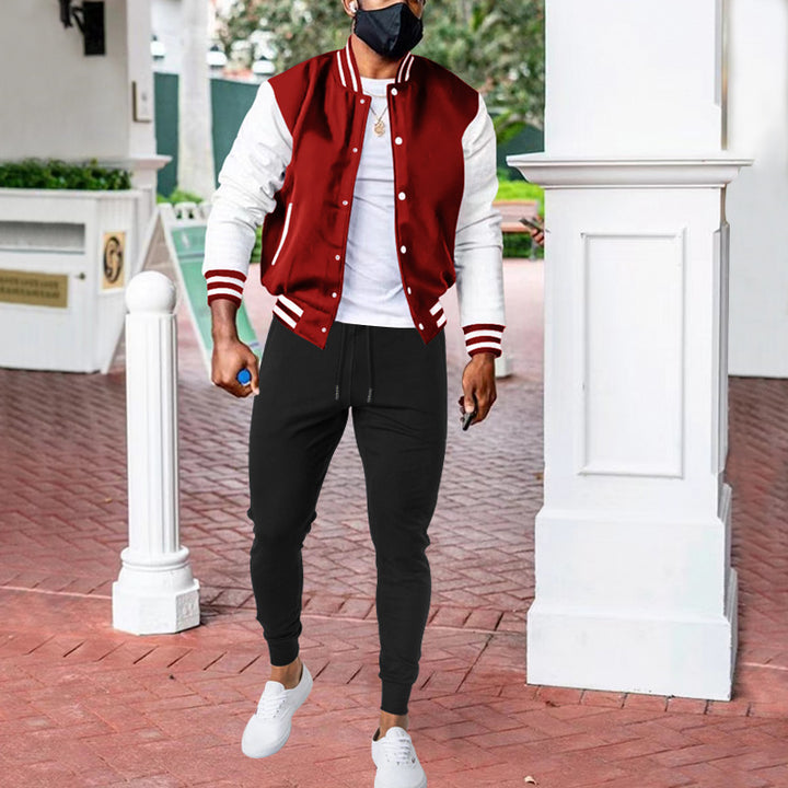 Sport college jacket for men with high-quality materials and elastic cuffs Lune London