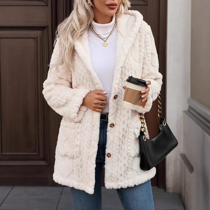 Ladies Cozy Plush Hoodie Lune London