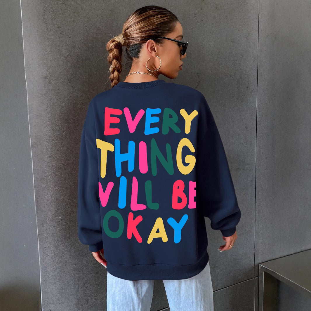 Sweat-shirt pour femmes avec lettrage coloré Chic & Stil