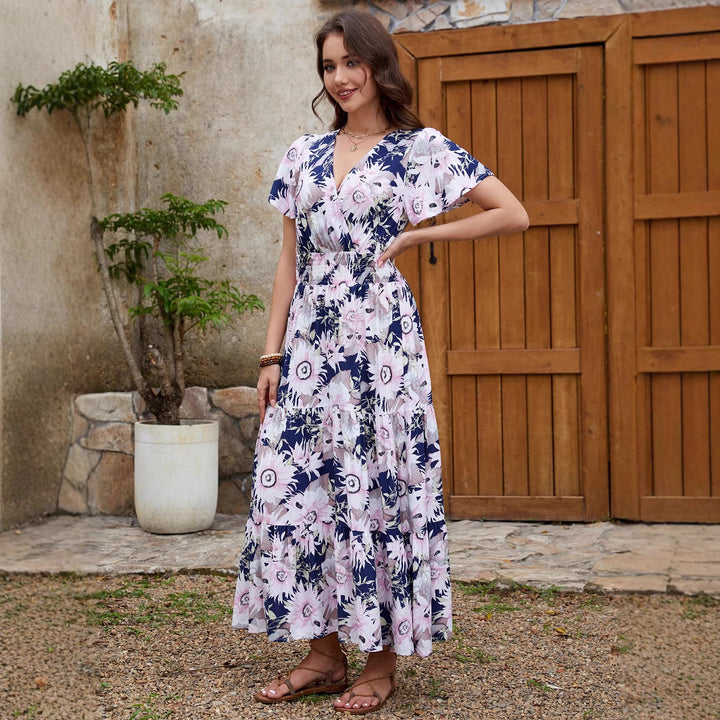 Chic and Stylish Floral Wrap Maxi Dresses for Women