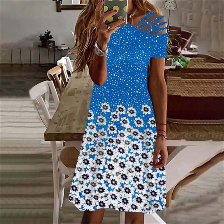High-low floral dress Damen Lune London