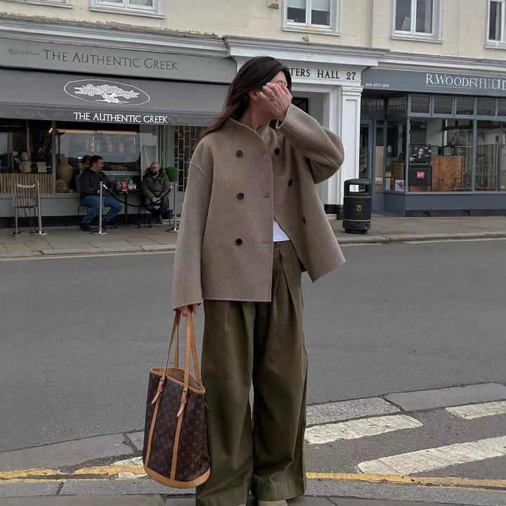 Ladies elegant wool coat Lune London