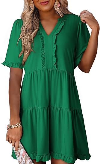 Leisure dress for women with ruffle details Lune London