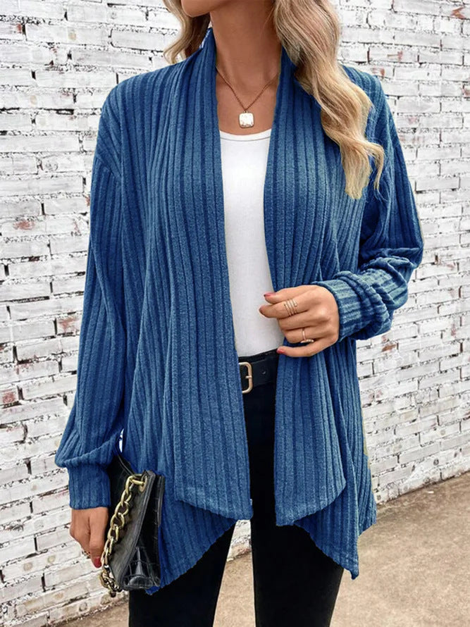 Chunky knit kimono for women with relaxed fit and long sleeves Lune London