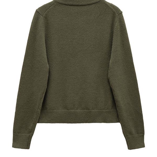 Knit jacket for women with button placket in high-quality material Lune London