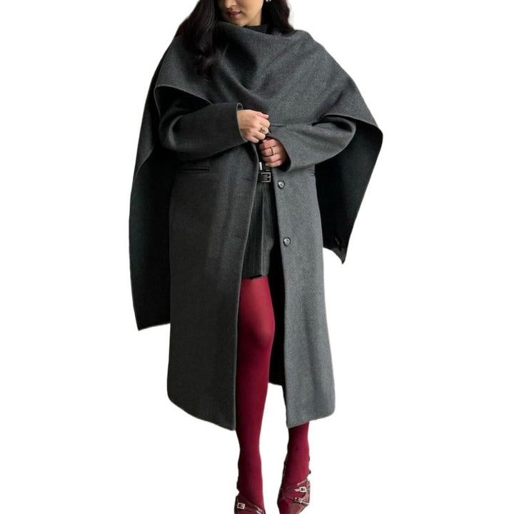 Ladies Coat Capes Elegant in High Quality Wool Blend Lune London