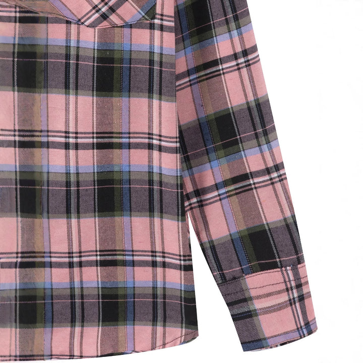 Stylish and comfortable flannel shirt for women with a checkered pattern Lune London