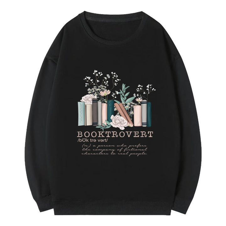 Sweat-shirt pour femmes avec un design de livre ludique et une lettering inspirante Chic & Stil