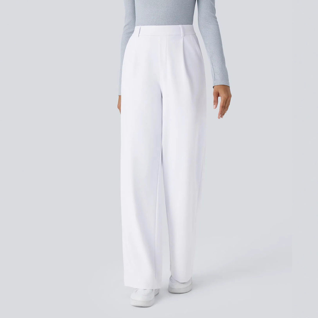 Pantalons palazzo amples pour les femmes avec des plis élégants Chic & Stil