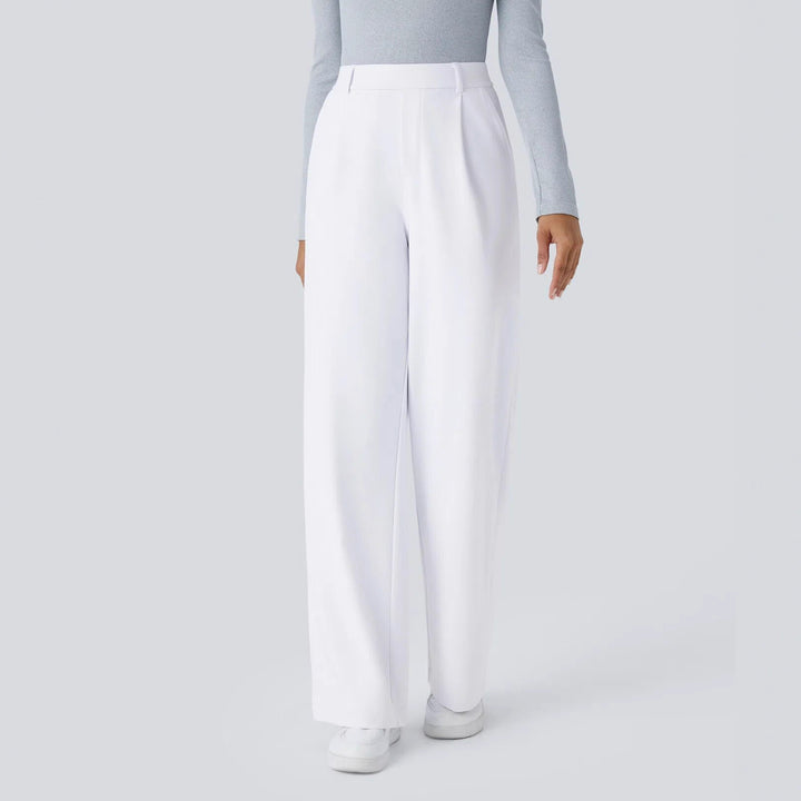 Pantalons palazzo amples pour les femmes avec des plis élégants Chic & Stil