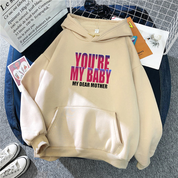 Women's hoodie with humorous lettering Chic & Stil