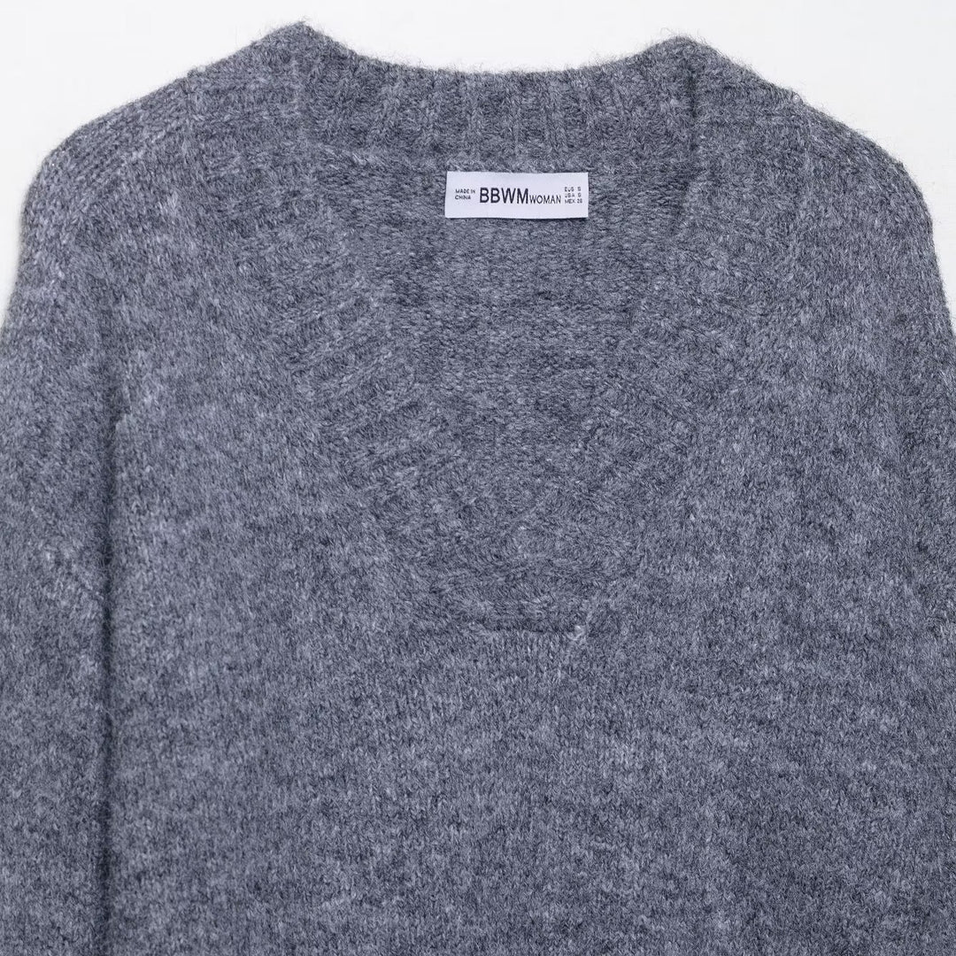 Pull femme à col en V Chic & Stil