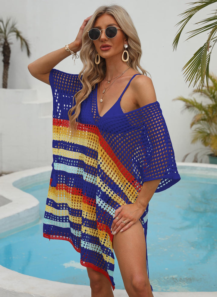 Lightweight open knit beach tunic Elegant Chic and Style