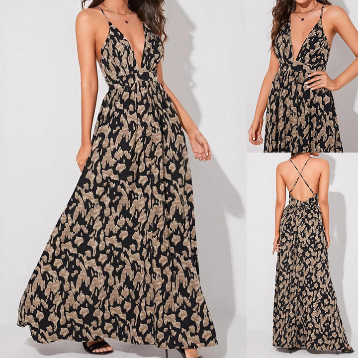 Ladies beautiful chic and stylish maxi dress with ruffles