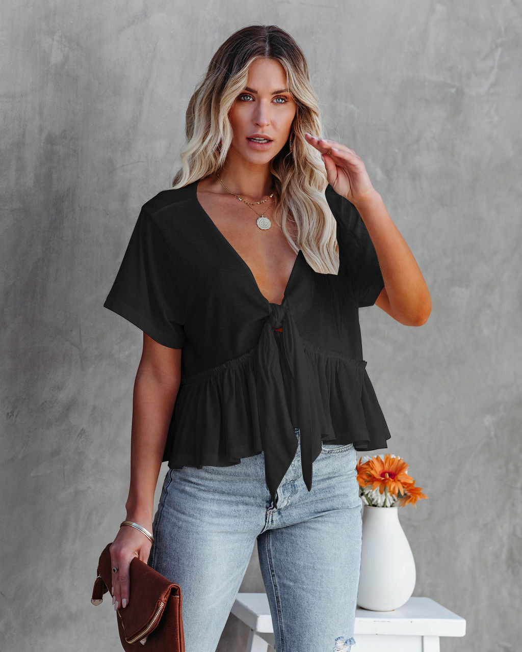 Shirt for women with a relaxed fit and gathering Lune London