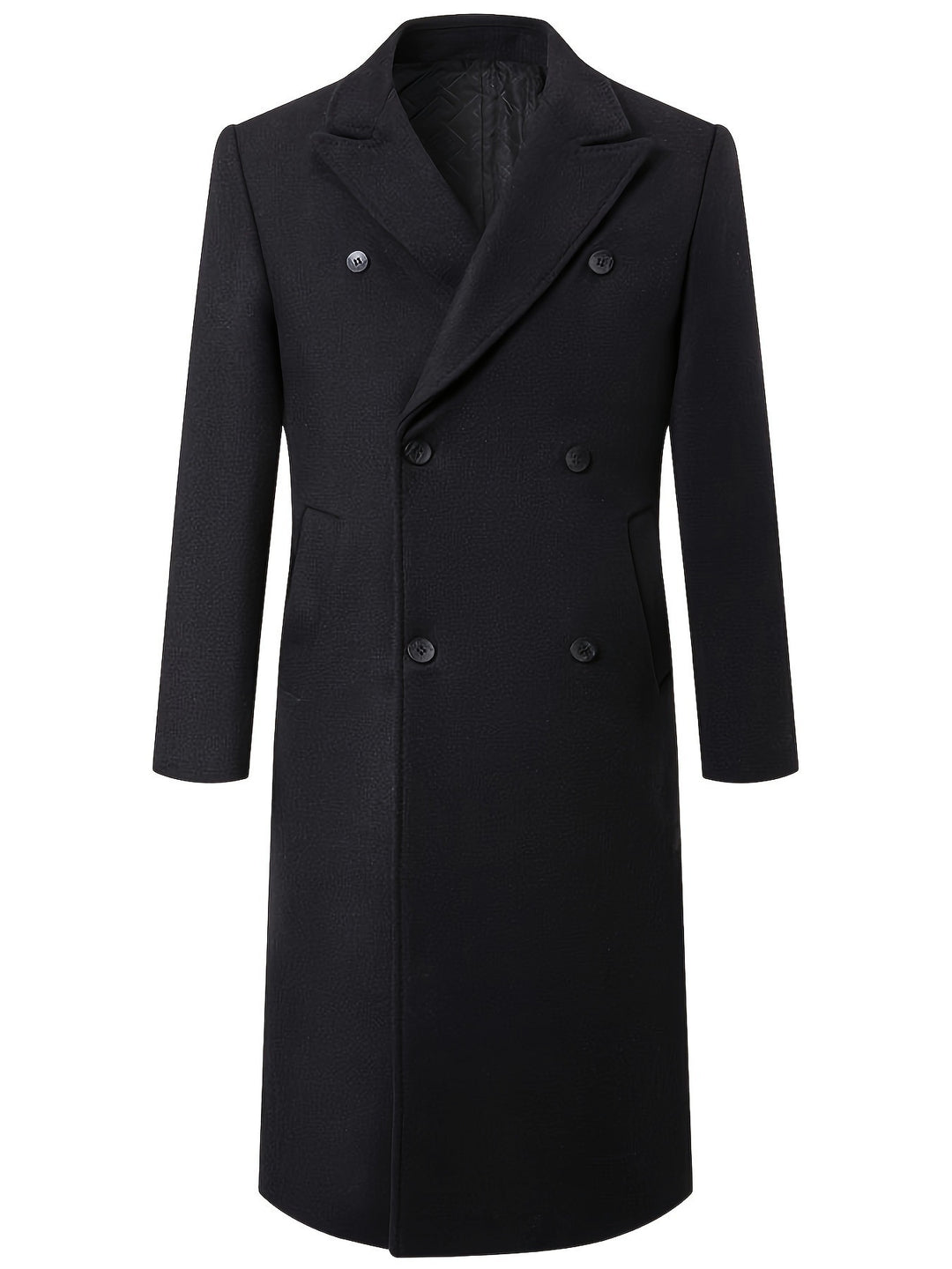 Double-breasted coat for men with elegant cut and practical pockets Lune London