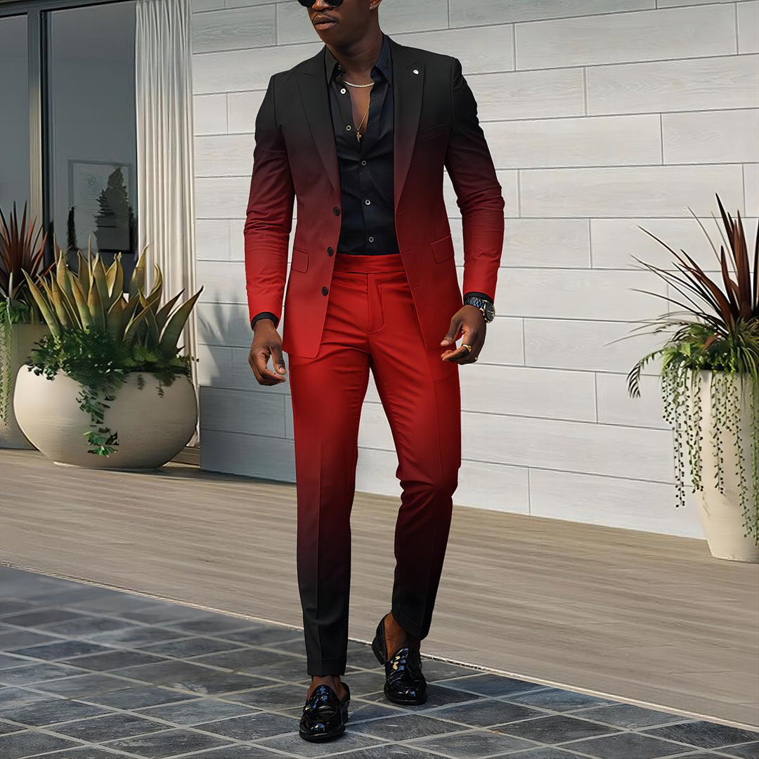 Men's Elegant Suit with Gradient Lune London