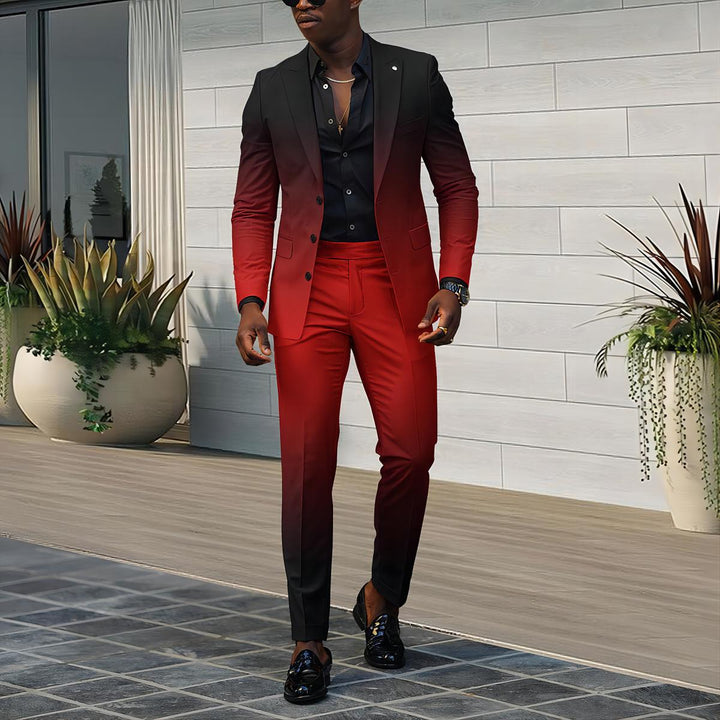 Men's Elegant Suit with Gradient Lune London