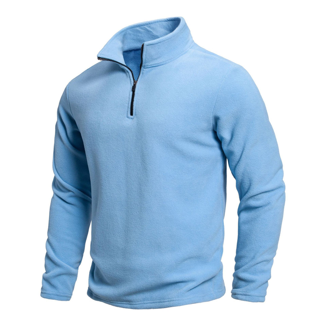 Women's fleece pullover with short zipper Lune London