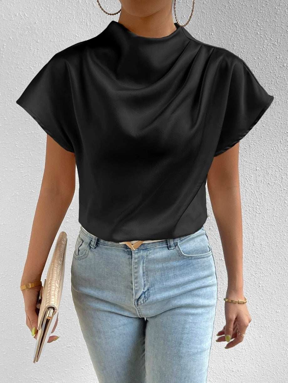 Ladies Satin Blouse Modique Lune London