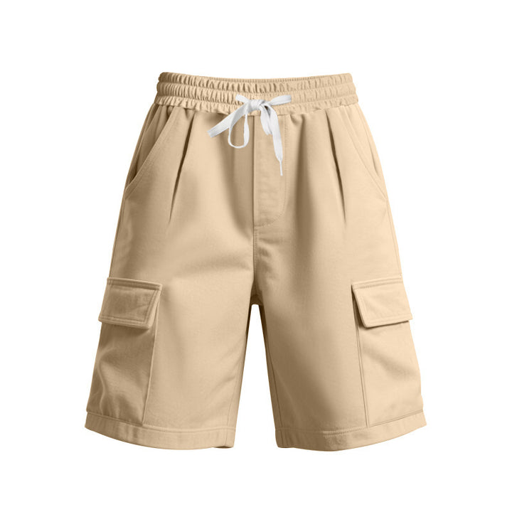 Shorts de cargo décontractés pour hommes avec taille élastique et poches latérales pratiques Lune London