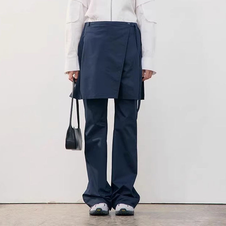 Trendy wrap skirt for women with a minimalist silhouette and practical pockets Lune London