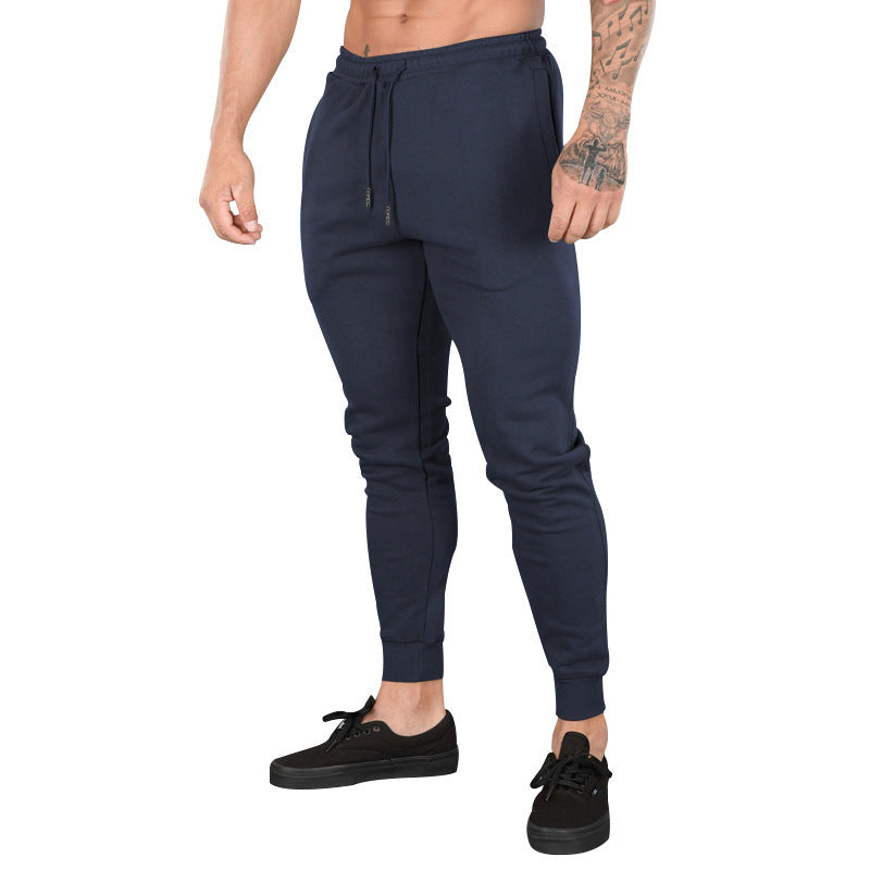 Men's training pants with elastic waistband and handy zipper Lune London