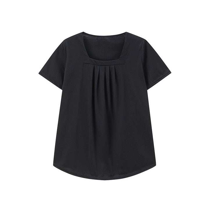 Women Square Neck Pleated Top Lune London