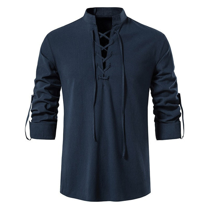 Men's long sleeve shirt with drawstring Lune London