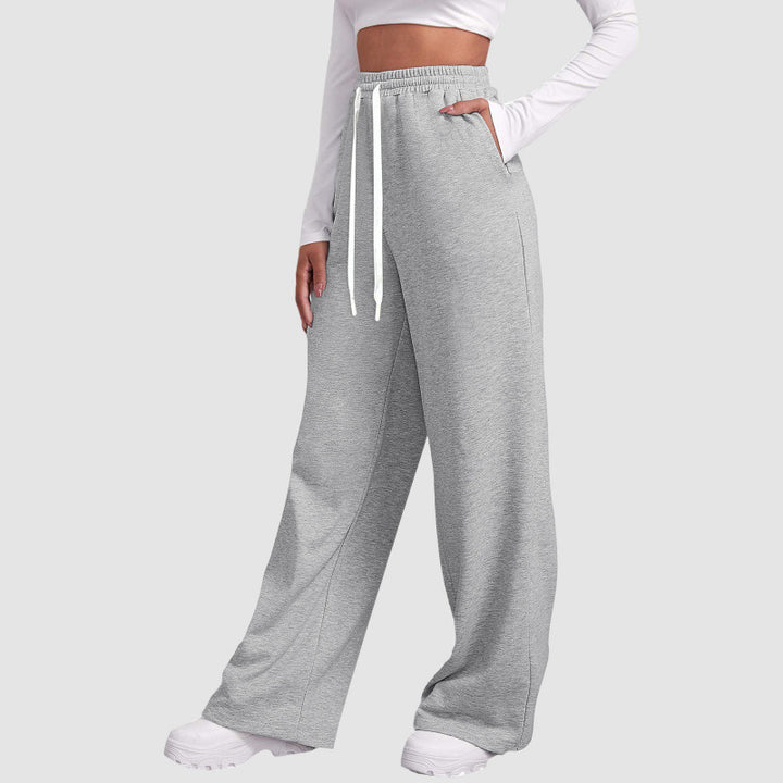 Lune London High Waist Casual Jogging Pants for Ladies with Drawstring