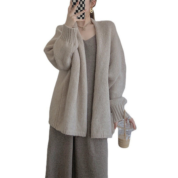 Pull surdimensionné et confortable pour femme avec décolleté en V profond et manches longues Chic & Stil