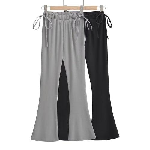 Lune London Women's Palazzo Pants with Stylish Cord