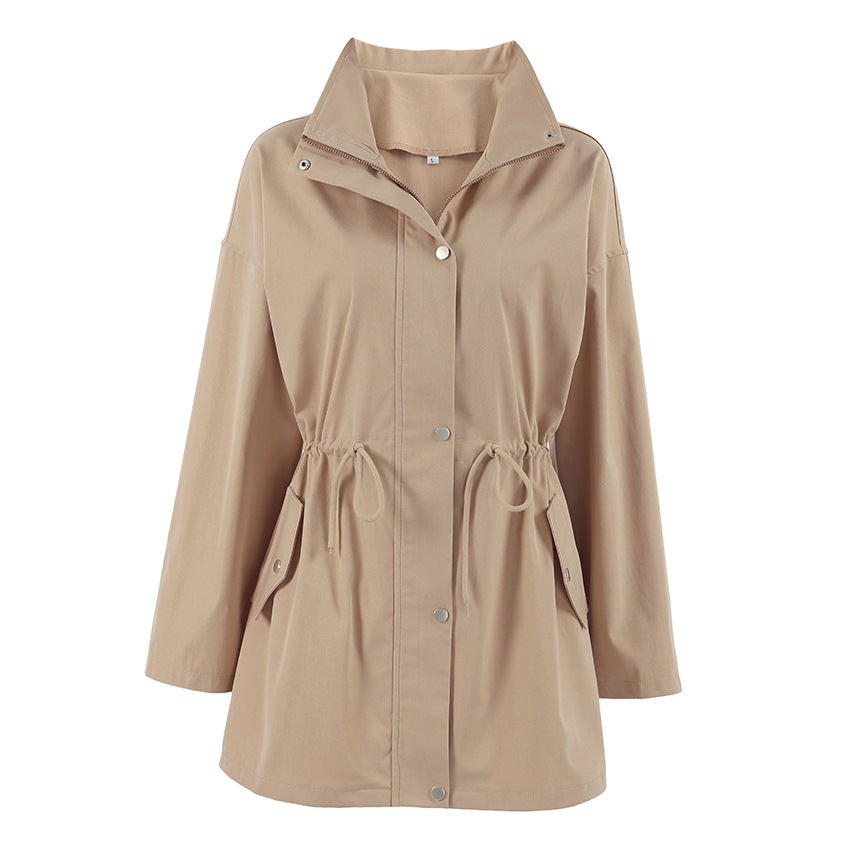Trendy oversized jacket for women with practical waist Lune London