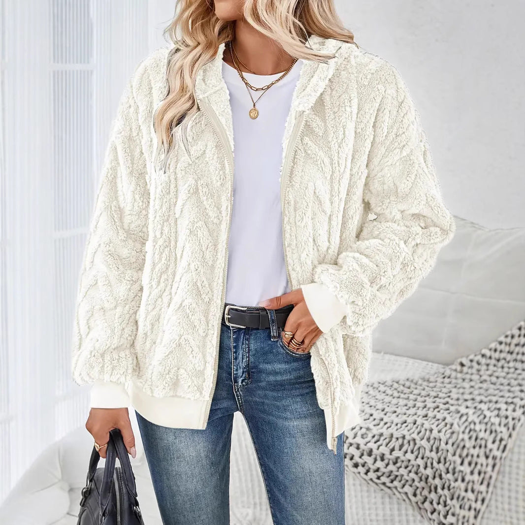 Ladies cozy zip jacket Lune London