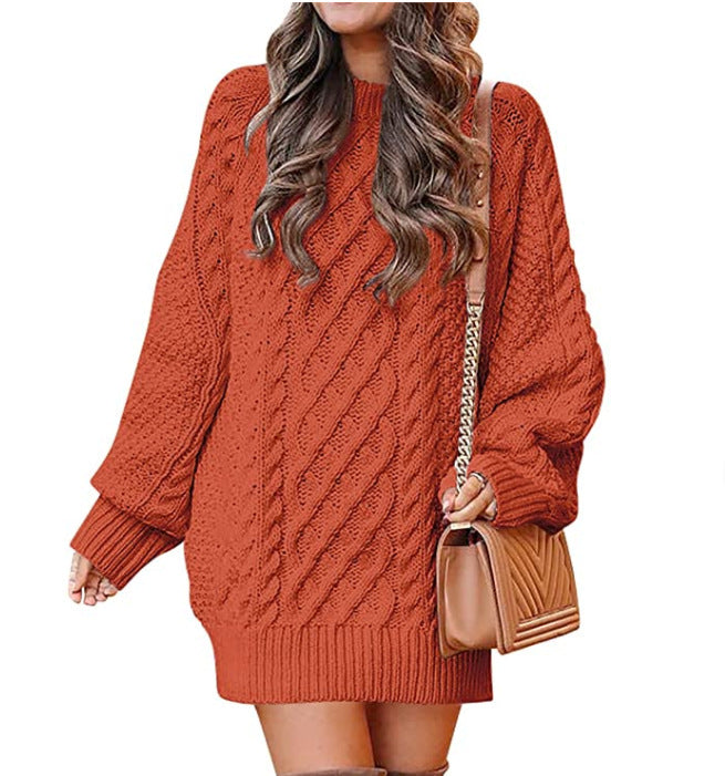 Oversized knitted sweater for women with relief pattern Lune London
