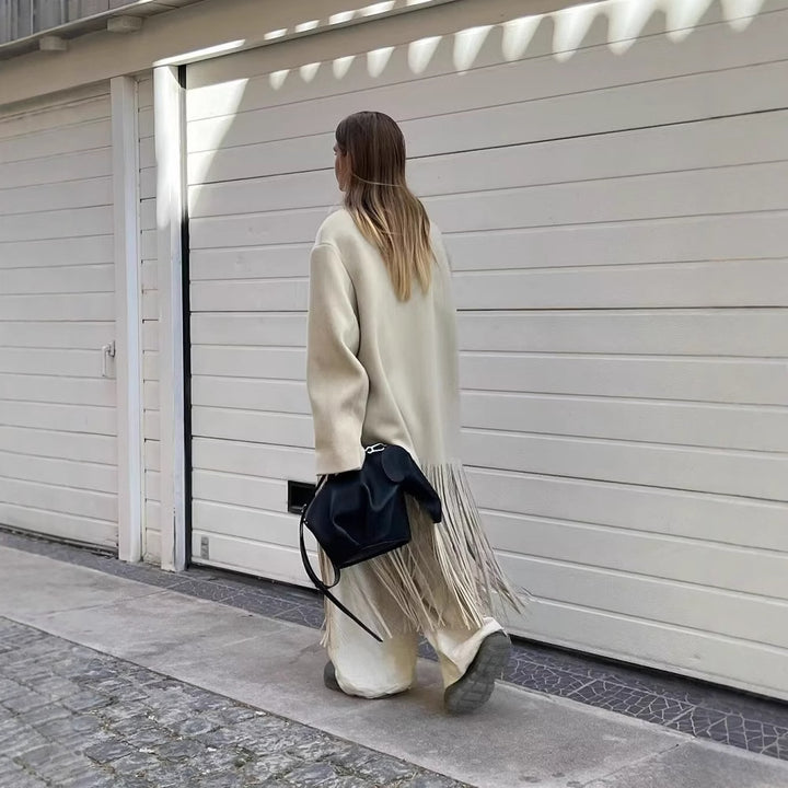 Fringe jacket for women with an elegant cut and a modern design Lune London