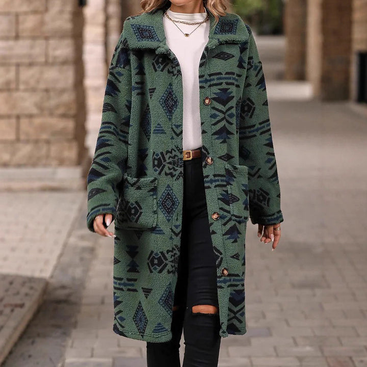 Veste à manches longues pour femmes avec motif géométrique Chic & Stil
