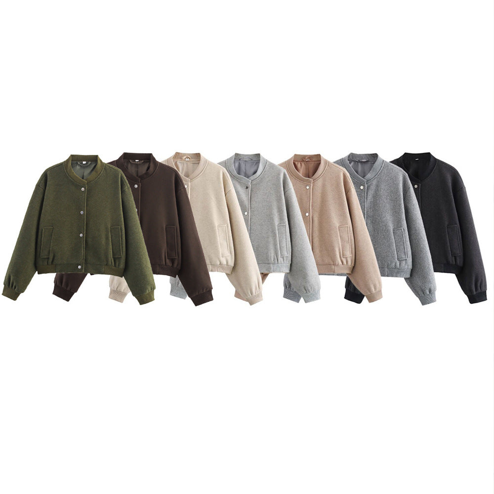 Oversized casual jacket for women with button closure Lune London